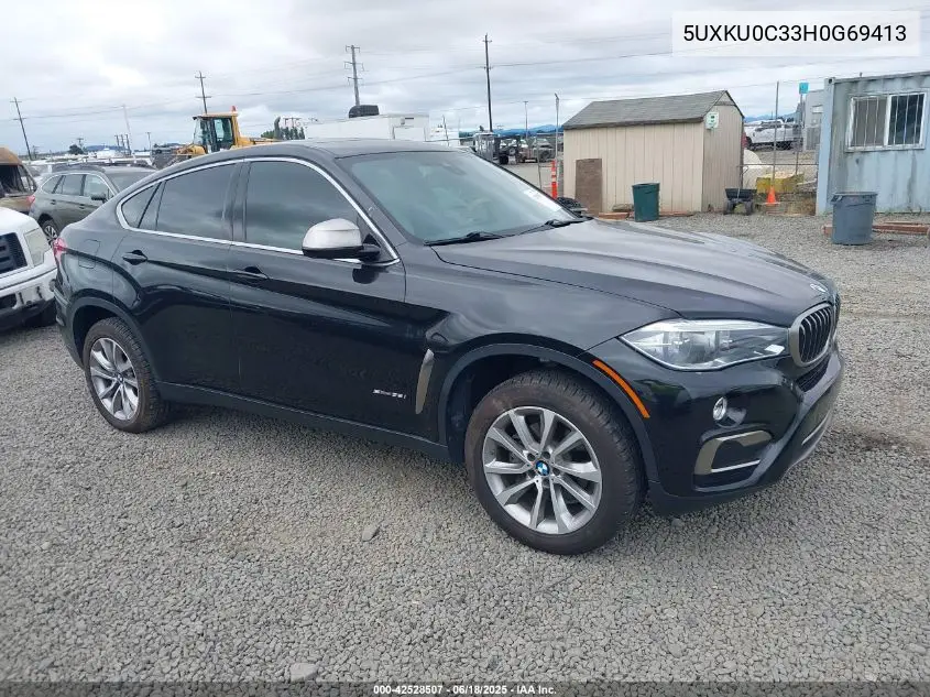 2017 BMW X6 Sdrive35I VIN: 5UXKU0C33H0G69413 Lot: 42528507