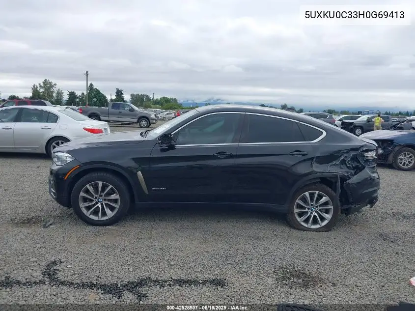 2017 BMW X6 Sdrive35I VIN: 5UXKU0C33H0G69413 Lot: 42528507