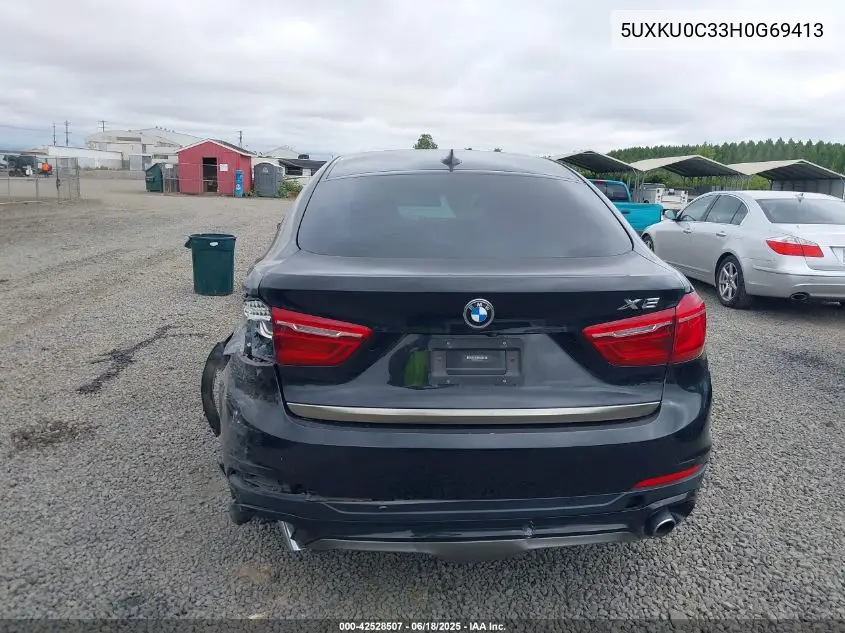 2017 BMW X6 Sdrive35I VIN: 5UXKU0C33H0G69413 Lot: 42528507