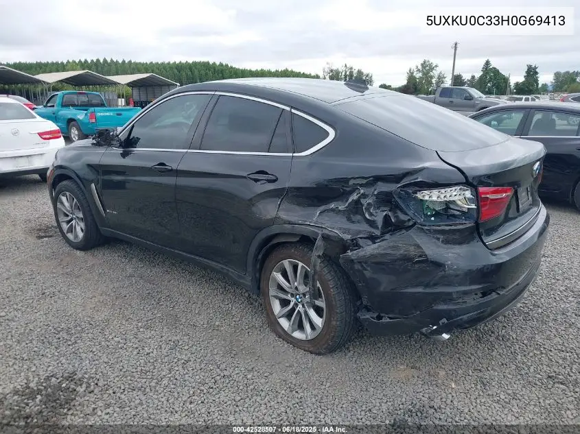 2017 BMW X6 Sdrive35I VIN: 5UXKU0C33H0G69413 Lot: 42528507