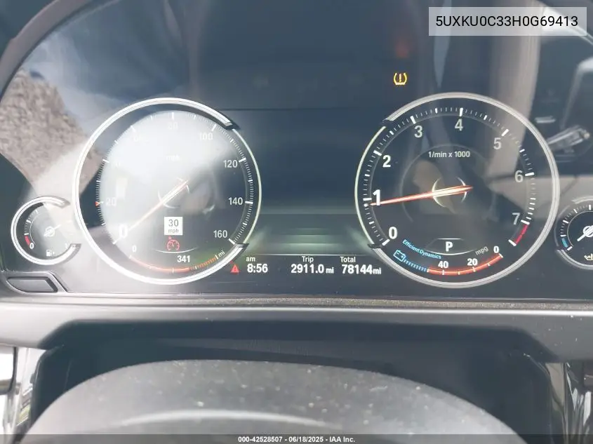 2017 BMW X6 Sdrive35I VIN: 5UXKU0C33H0G69413 Lot: 42528507
