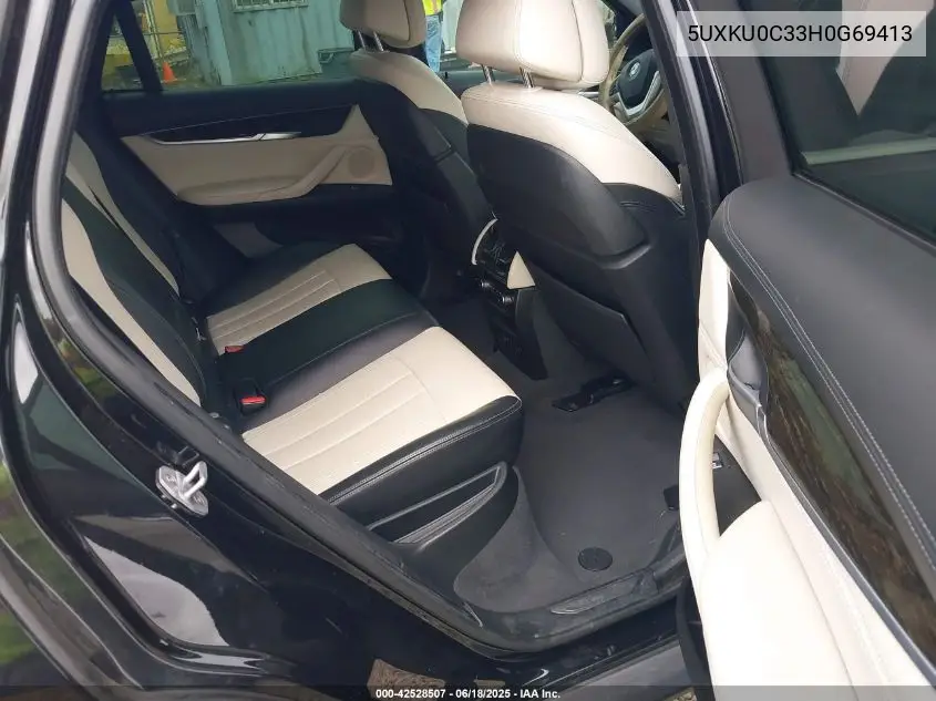 2017 BMW X6 Sdrive35I VIN: 5UXKU0C33H0G69413 Lot: 42528507