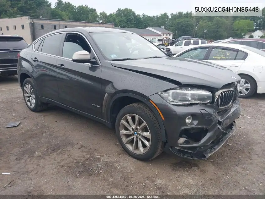 2017 BMW X6 xDrive35I VIN: 5UXKU2C54H0N85448 Lot: 42584440