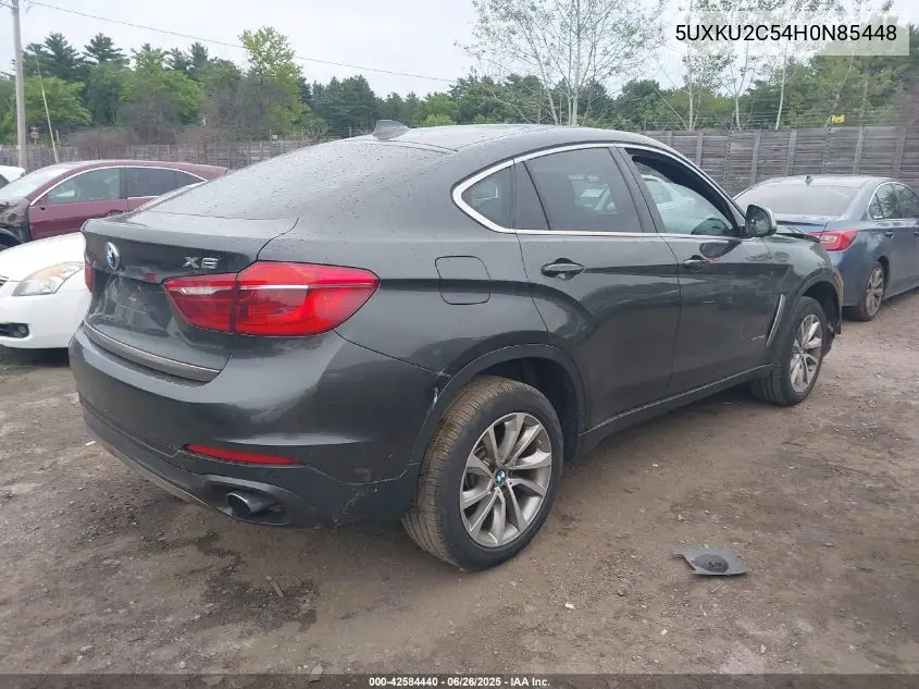 2017 BMW X6 xDrive35I VIN: 5UXKU2C54H0N85448 Lot: 42584440