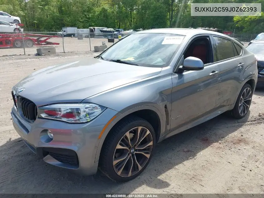 2018 BMW X6 xDrive35I VIN: 5UXKU2C59J0Z62393 Lot: 42230558