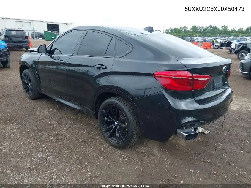 2018 BMW X6 xDrive35I VIN: 5UXKU2C5XJ0X50473 Lot: 42572000