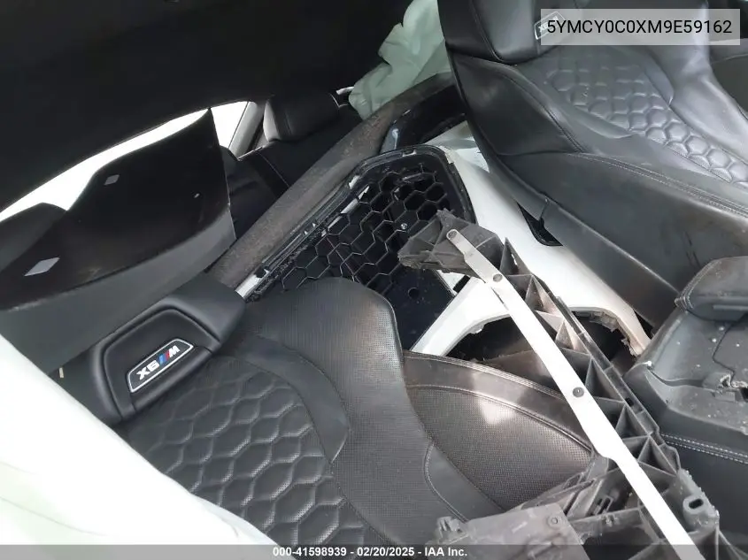 2021 BMW X6 M VIN: 5YMCY0C0XM9E59162 Lot: 41598939