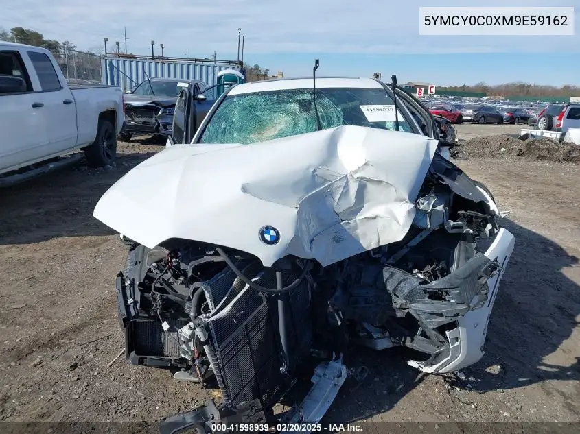 2021 BMW X6 M VIN: 5YMCY0C0XM9E59162 Lot: 41598939