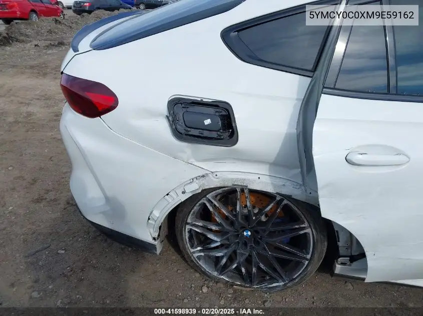 2021 BMW X6 M VIN: 5YMCY0C0XM9E59162 Lot: 41598939