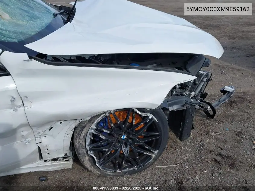 2021 BMW X6 M VIN: 5YMCY0C0XM9E59162 Lot: 41598939