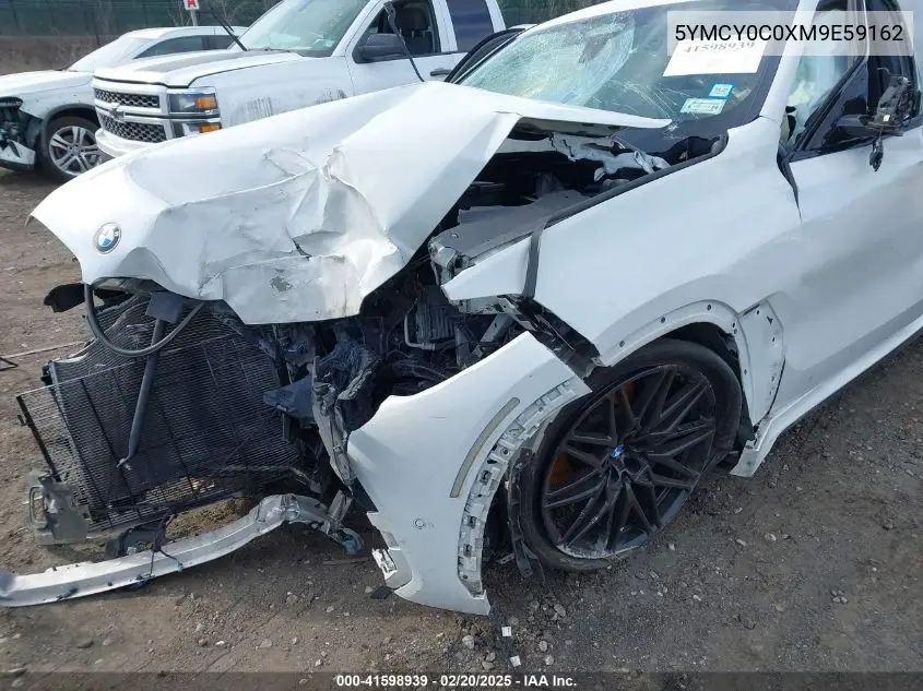 2021 BMW X6 M VIN: 5YMCY0C0XM9E59162 Lot: 41598939