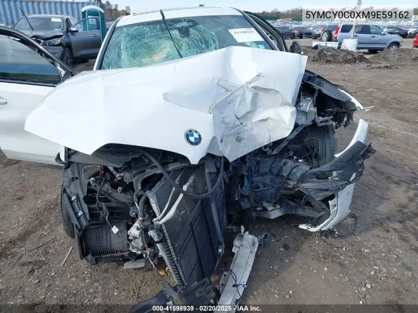 2021 BMW X6 M VIN: 5YMCY0C0XM9E59162 Lot: 41598939