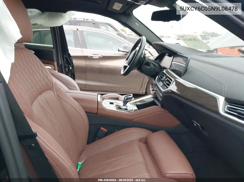 2022 BMW X6 xDrive40I VIN: 5UXCY6C05N9L08478 Lot: 42630884