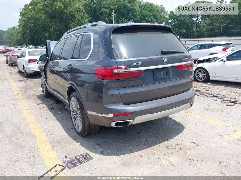 2019 BMW X7 xDrive50I VIN: 5UXCX4C59KLB39991 Lot: 42590693