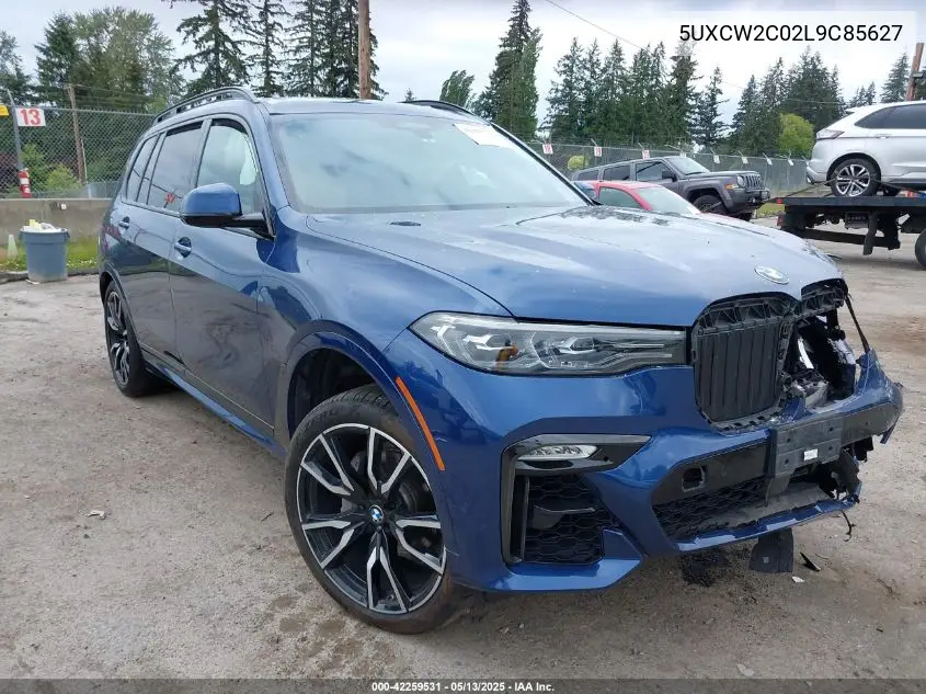 2020 BMW X7 xDrive40I VIN: 5UXCW2C02L9C85627 Lot: 42259531