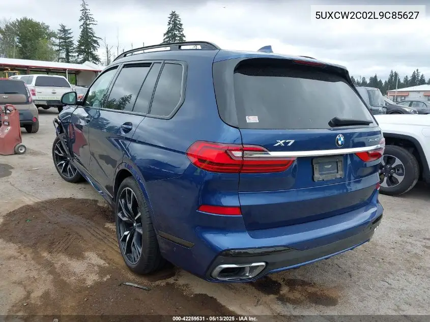 2020 BMW X7 xDrive40I VIN: 5UXCW2C02L9C85627 Lot: 42259531