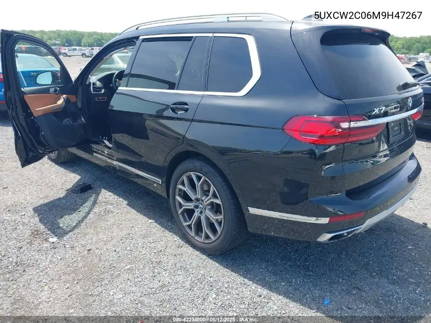 2021 BMW X7 xDrive40I VIN: 5UXCW2C06M9H47267 Lot: 42234000