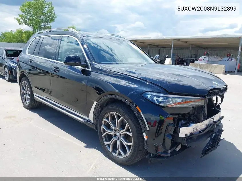 2022 BMW X7 xDrive40I VIN: 5UXCW2C08N9L32899 Lot: 42236009