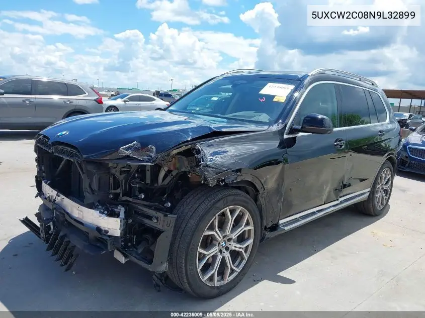 2022 BMW X7 xDrive40I VIN: 5UXCW2C08N9L32899 Lot: 42236009