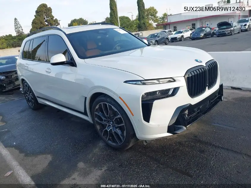 2024 BMW X7 xDrive40I VIN: 5UX23EM06R9W12430 Lot: 42748723