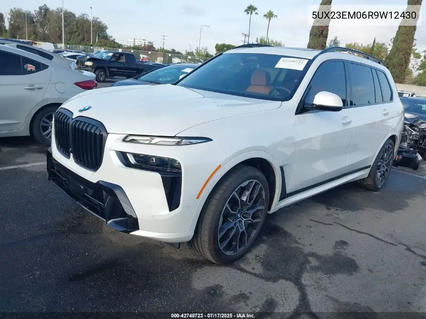 2024 BMW X7 xDrive40I VIN: 5UX23EM06R9W12430 Lot: 42748723