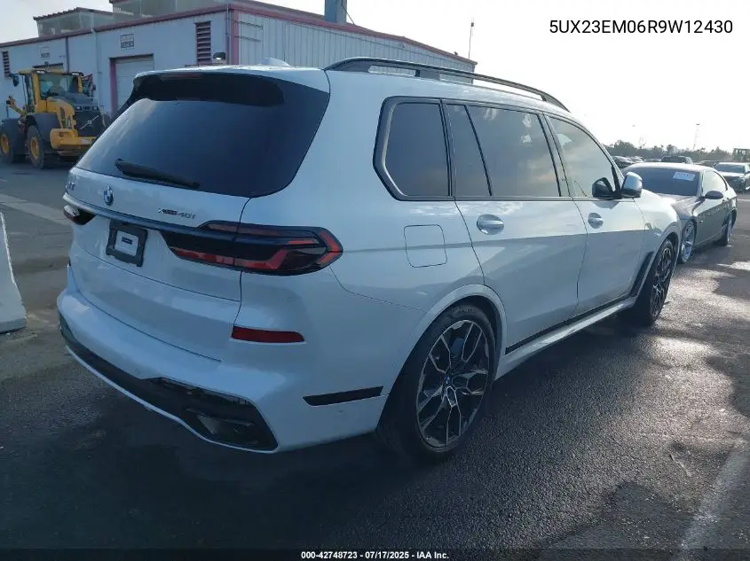 2024 BMW X7 xDrive40I VIN: 5UX23EM06R9W12430 Lot: 42748723