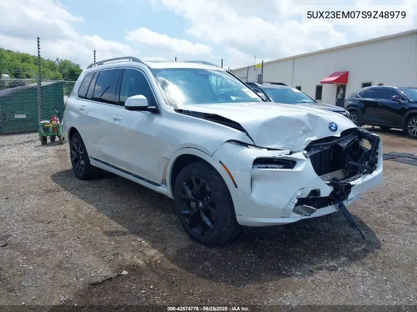2025 BMW X7 xDrive40I VIN: 5UX23EM07S9Z48979 Lot: 42574776