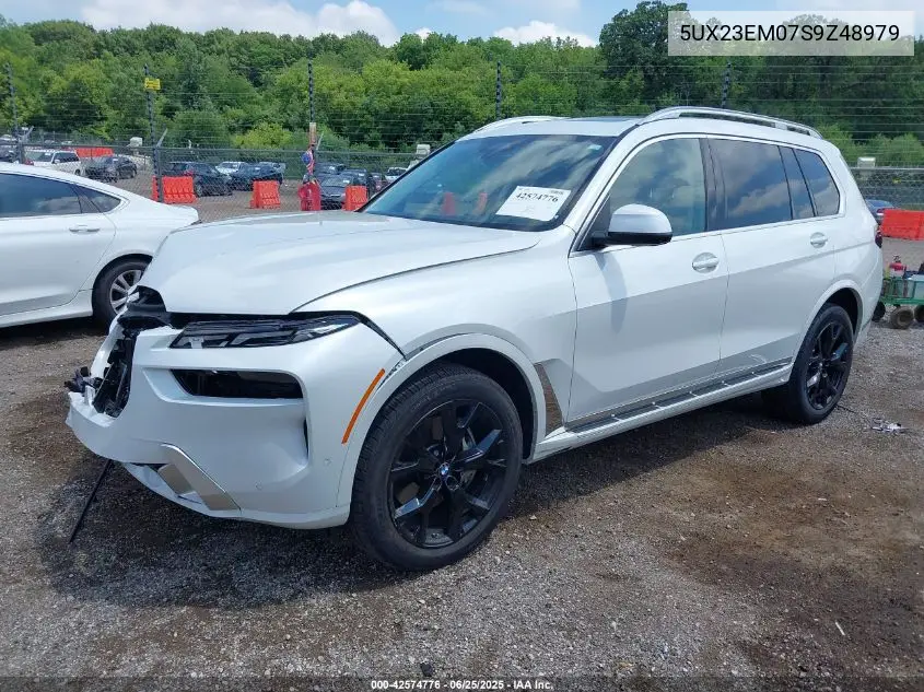 2025 BMW X7 xDrive40I VIN: 5UX23EM07S9Z48979 Lot: 42574776