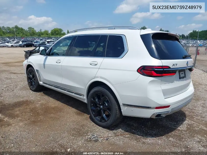 2025 BMW X7 xDrive40I VIN: 5UX23EM07S9Z48979 Lot: 42574776