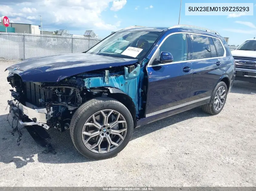 2025 BMW X7 xDrive40I VIN: 5UX23EM01S9Z25293 Lot: 42595128