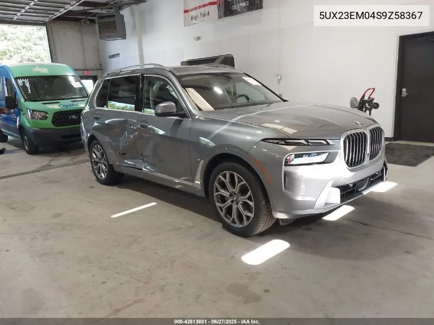 2025 BMW X7 xDrive40I VIN: 5UX23EM04S9Z58367 Lot: 42613881