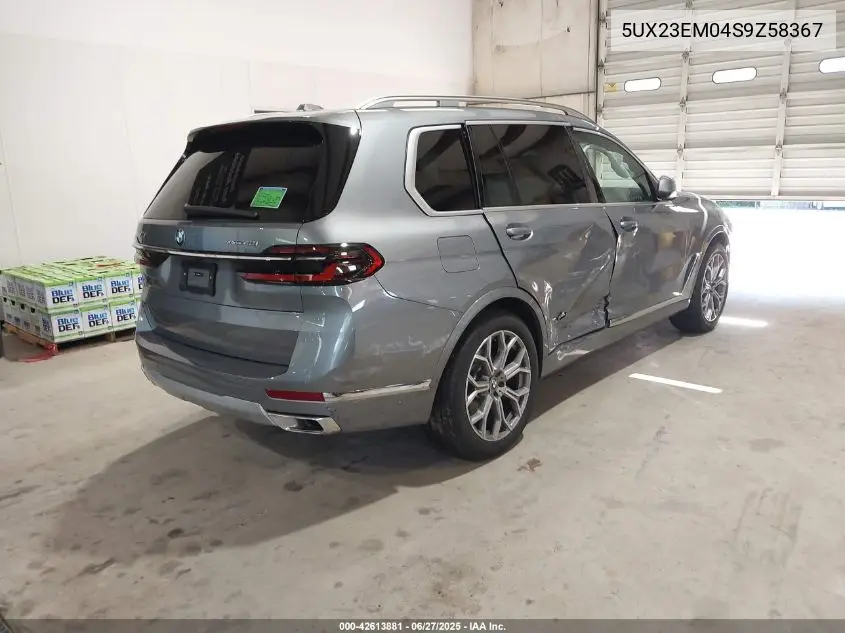 2025 BMW X7 xDrive40I VIN: 5UX23EM04S9Z58367 Lot: 42613881
