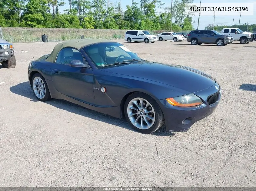 2003 BMW Z4 2.5I VIN: 4USBT33463LS45396 Lot: 42323284