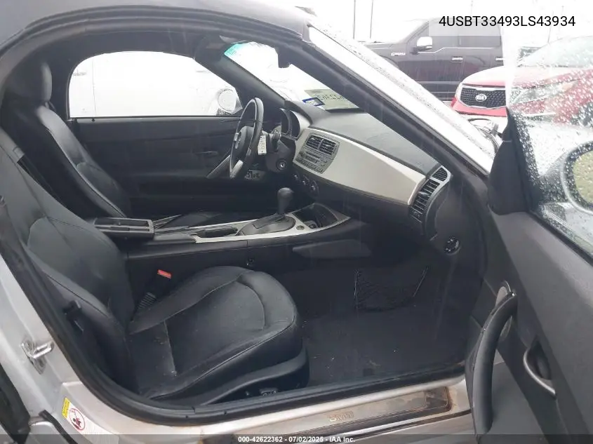 2003 BMW Z4 2.5I VIN: 4USBT33493LS43934 Lot: 42622362