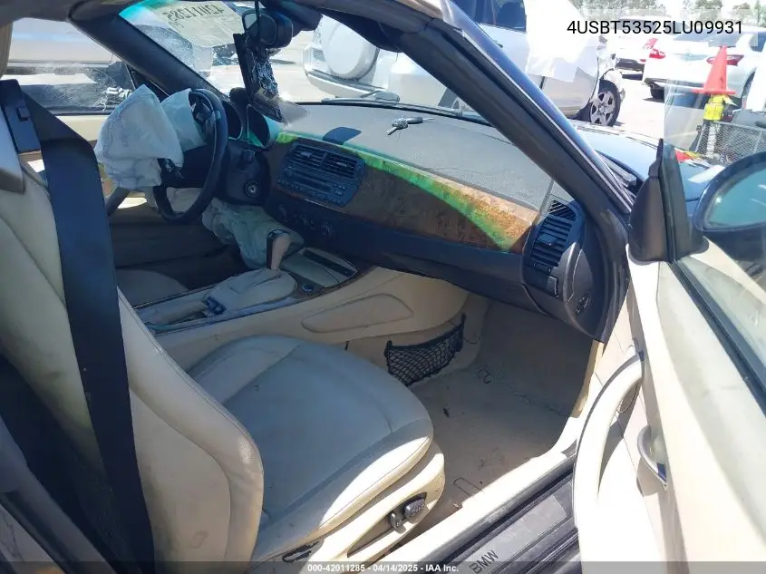2005 BMW Z4 3.0I VIN: 4USBT53525LU09931 Lot: 42011285