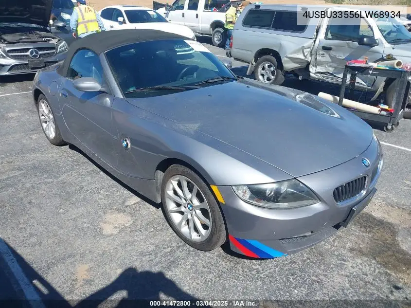 2006 BMW Z4 3.0I VIN: 4USBU33556LW68934 Lot: 41472800