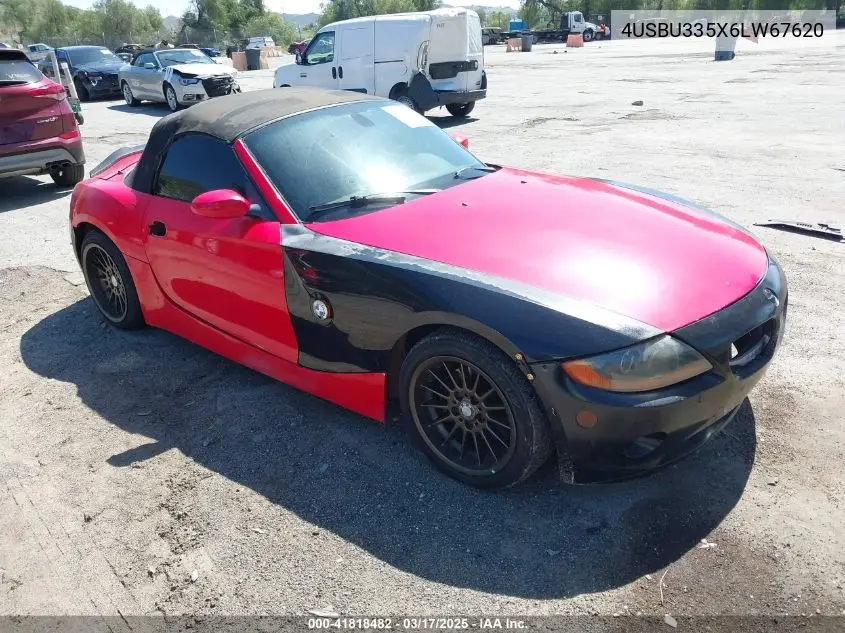 2006 BMW Z4 3.0I VIN: 4USBU335X6LW67620 Lot: 41818482