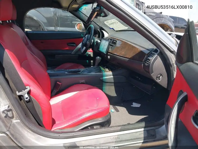 2006 BMW Z4 3.0Si VIN: 4USBU53516LX00810 Lot: 42498844