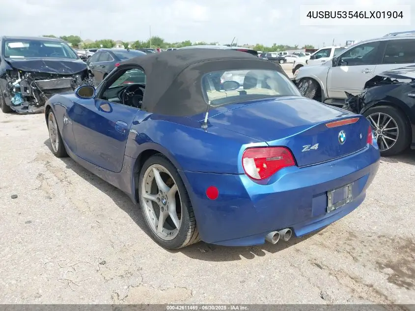2006 BMW Z4 3.0Si VIN: 4USBU53546LX01904 Lot: 42611469