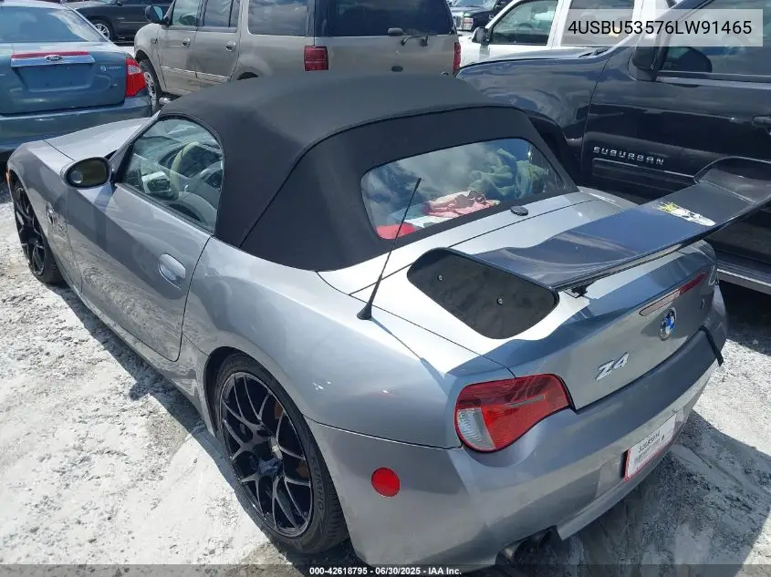 2006 BMW Z4 3.0Si VIN: 4USBU53576LW91465 Lot: 42618795