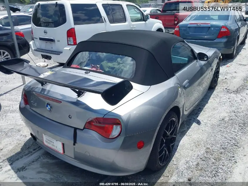 2006 BMW Z4 3.0Si VIN: 4USBU53576LW91465 Lot: 42618795