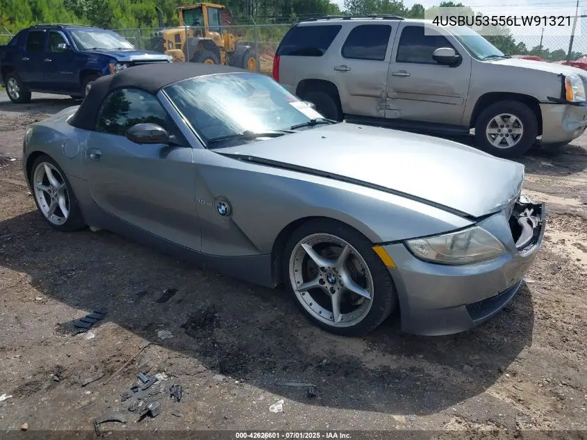 2006 BMW Z4 3.0Si VIN: 4USBU53556LW91321 Lot: 42626601