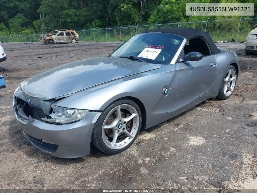 2006 BMW Z4 3.0Si VIN: 4USBU53556LW91321 Lot: 42626601