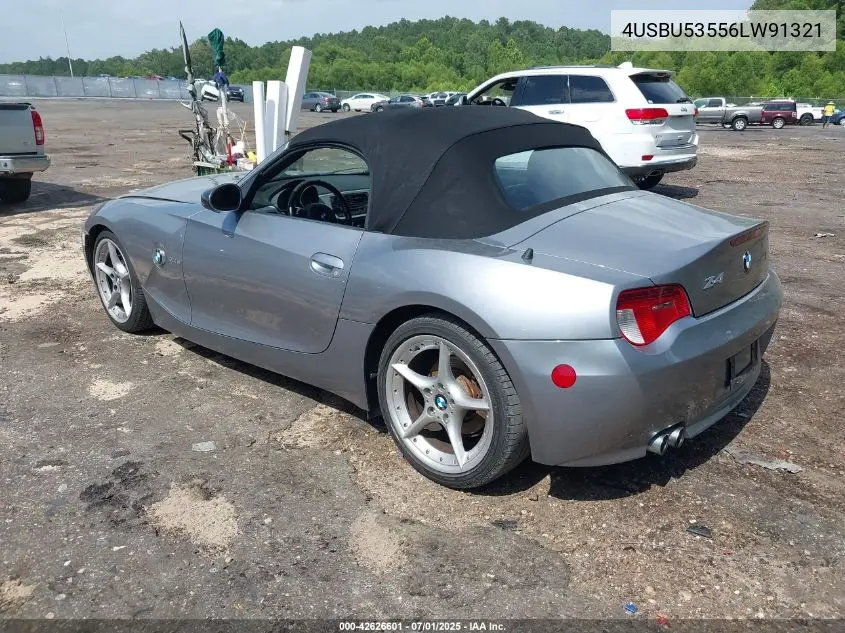 2006 BMW Z4 3.0Si VIN: 4USBU53556LW91321 Lot: 42626601