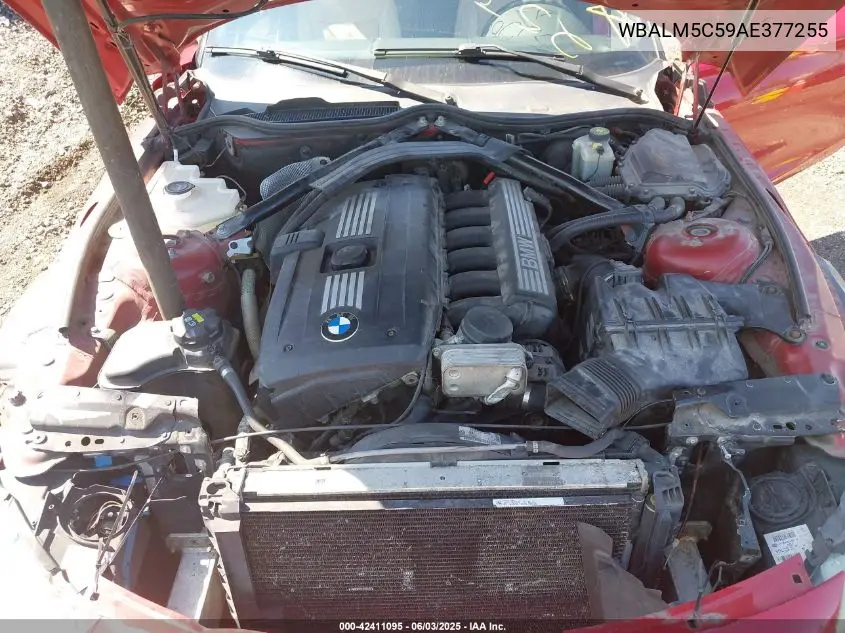 2010 BMW Z4 Sdrive30I VIN: WBALM5C59AE377255 Lot: 42411095