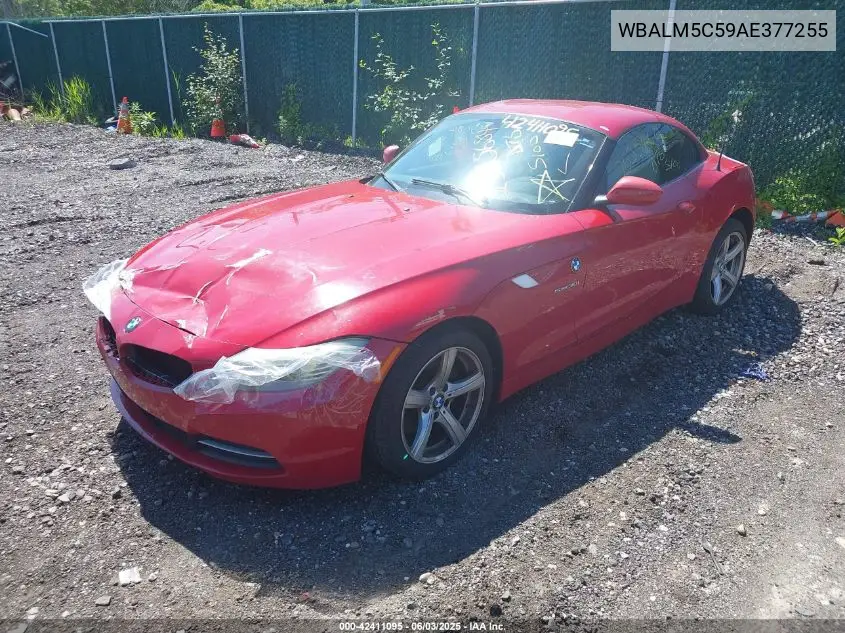 2010 BMW Z4 Sdrive30I VIN: WBALM5C59AE377255 Lot: 42411095