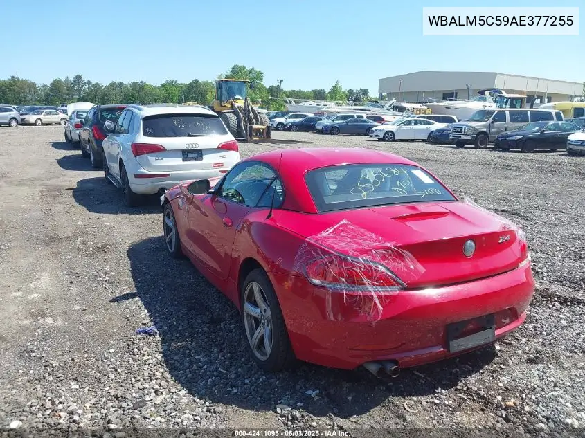 2010 BMW Z4 Sdrive30I VIN: WBALM5C59AE377255 Lot: 42411095