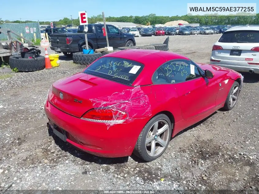 2010 BMW Z4 Sdrive30I VIN: WBALM5C59AE377255 Lot: 42411095