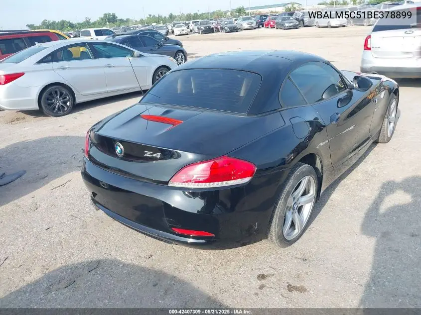 2011 BMW Z4 Sdrive30I VIN: WBALM5C51BE378899 Lot: 42407309