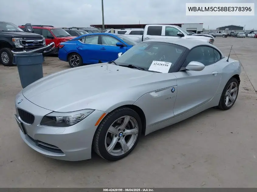 2011 BMW Z4 Sdrive30I VIN: WBALM5C58BE378396 Lot: 42428199